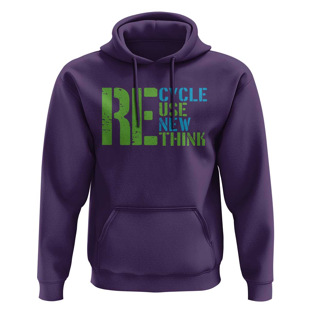 Recycle Reuse Renew Rethink Hoodie Earth Day