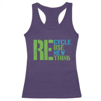 Recycle Reuse Renew Rethink Racerback Tank Top Earth Day