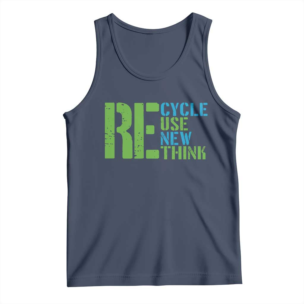 Recycle Reuse Renew Rethink Tank Top Earth Day
