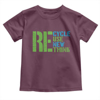 Recycle Reuse Renew Rethink Toddler T Shirt Earth Day