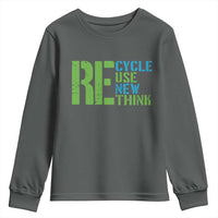 Recycle Reuse Renew Rethink Youth Sweatshirt Earth Day