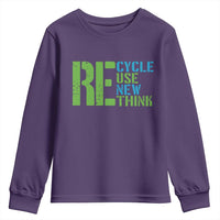 Recycle Reuse Renew Rethink Youth Sweatshirt Earth Day