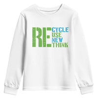Recycle Reuse Renew Rethink Youth Sweatshirt Earth Day