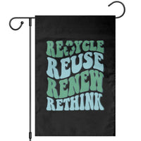 Recycle Reuse Renew Rethink Garden Flag Eco Friendly Earth Day