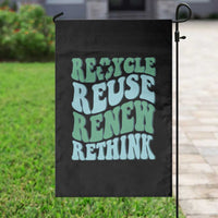 Recycle Reuse Renew Rethink Garden Flag Eco Friendly Earth Day