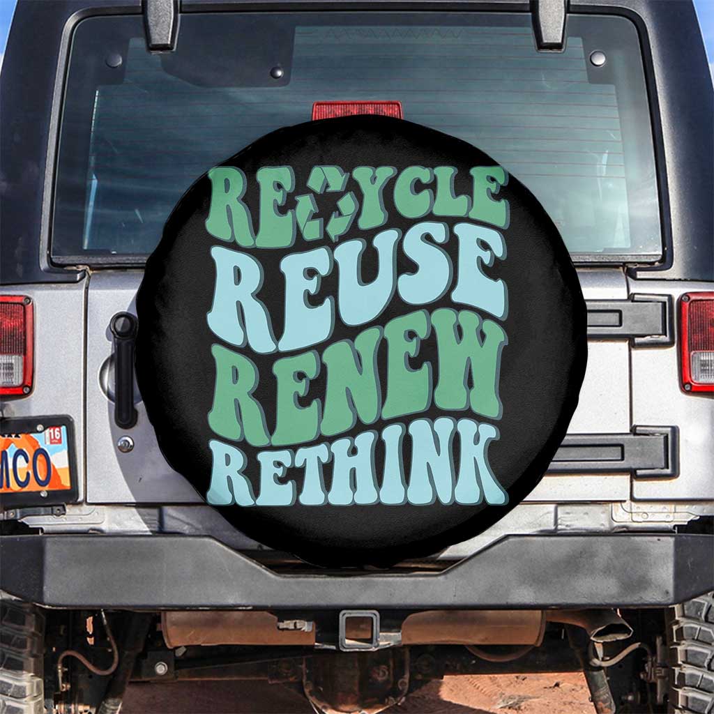 Recycle Reuse Renew Rethink Spare Tire Cover Eco Friendly Earth Day
