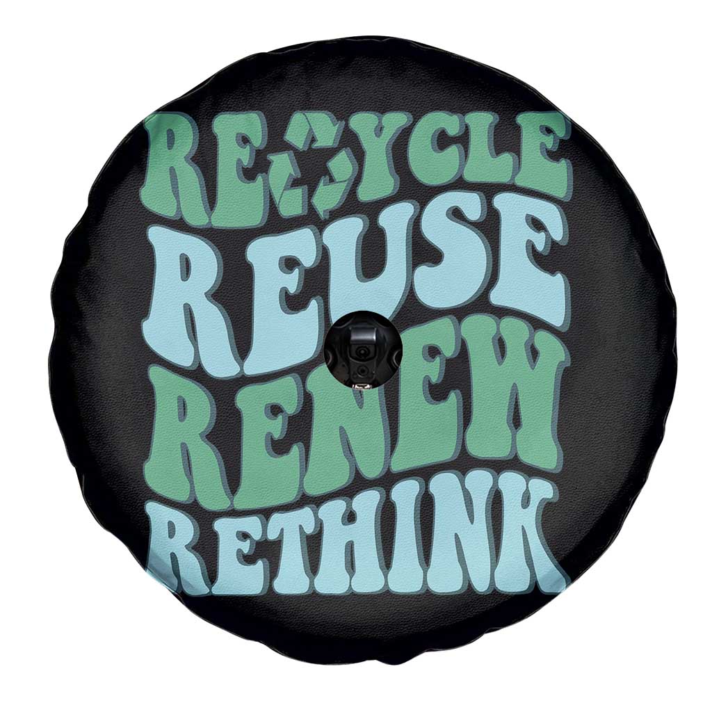Recycle Reuse Renew Rethink Spare Tire Cover Eco Friendly Earth Day