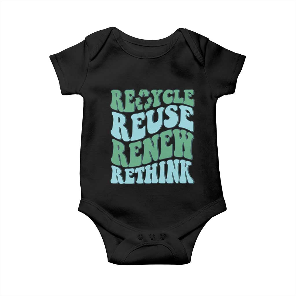Recycle Reuse Renew Rethink Baby Onesie Eco Friendly Earth Day