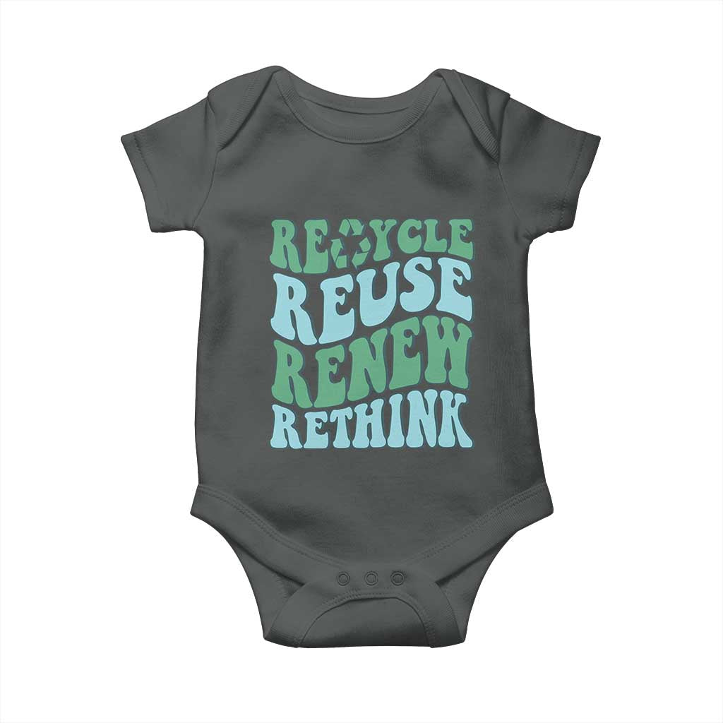 Recycle Reuse Renew Rethink Baby Onesie Eco Friendly Earth Day