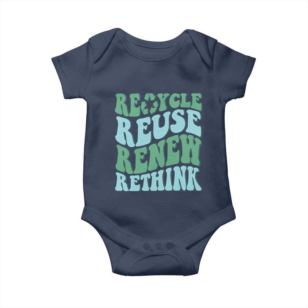Recycle Reuse Renew Rethink Baby Onesie Eco Friendly Earth Day