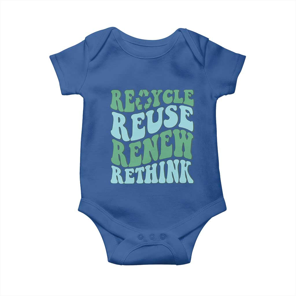 Recycle Reuse Renew Rethink Baby Onesie Eco Friendly Earth Day