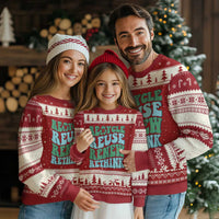 Recycle Reuse Renew Rethink Ugly Christmas Sweater Eco Friendly Earth Day
