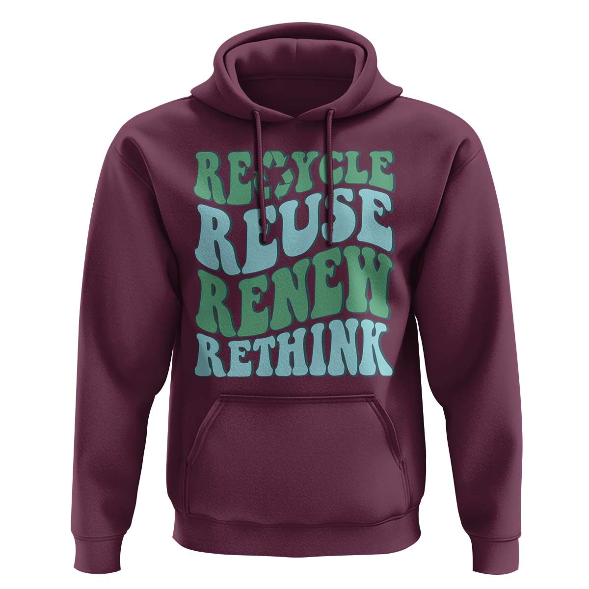 Recycle Reuse Renew Rethink Hoodie Eco Friendly Earth Day