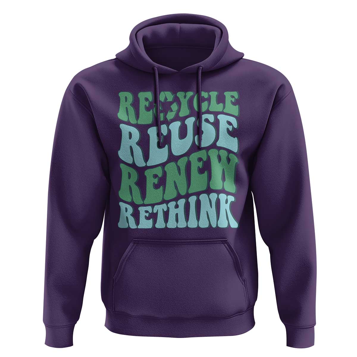 Recycle Reuse Renew Rethink Hoodie Eco Friendly Earth Day