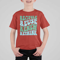 Recycle Reuse Renew Rethink T Shirt For Kid Eco Friendly Earth Day
