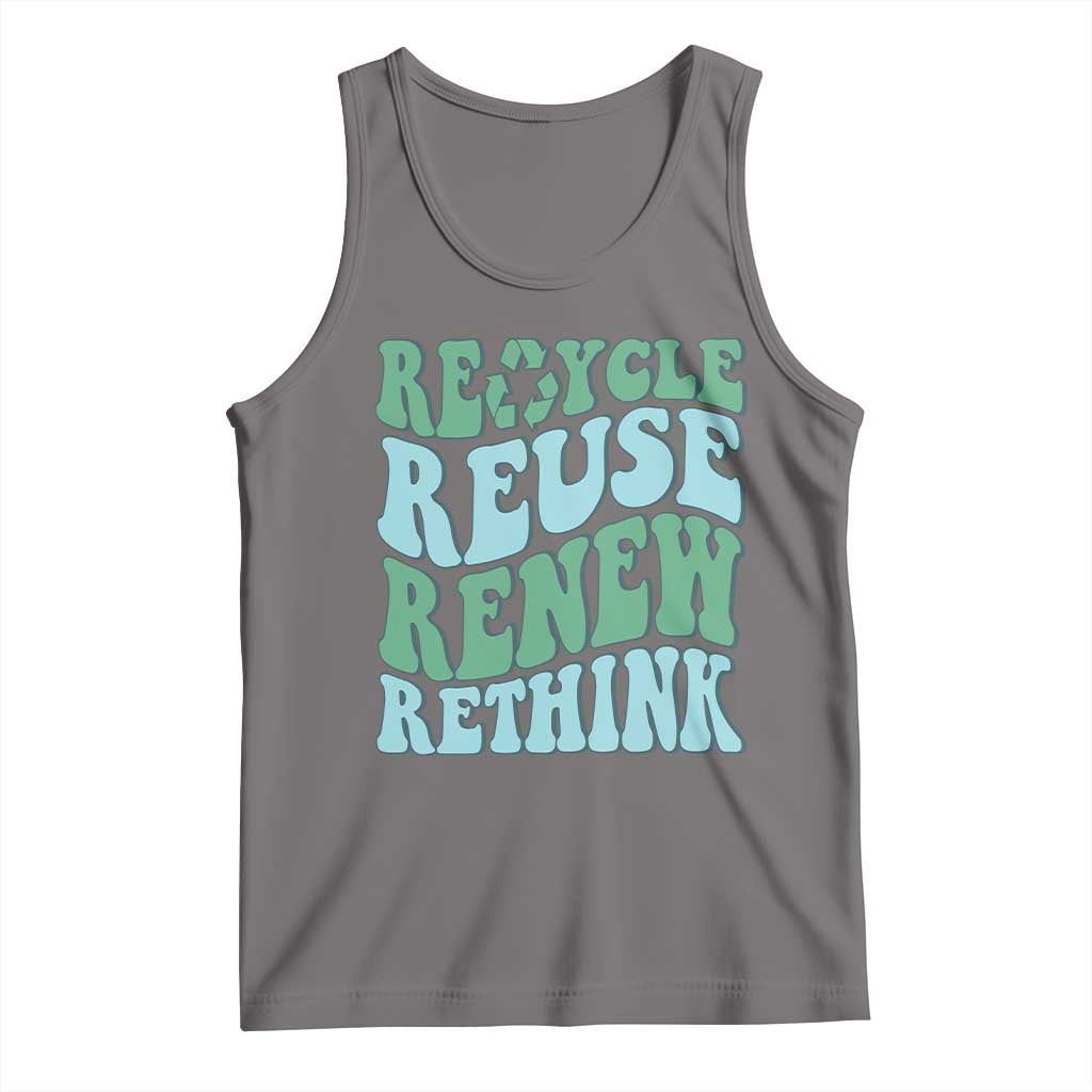 Recycle Reuse Renew Rethink Tank Top Eco Friendly Earth Day