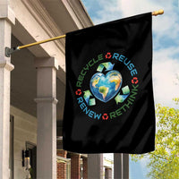 Recycle Reuse Renew Rethink Garden Flag Zero Waste Life