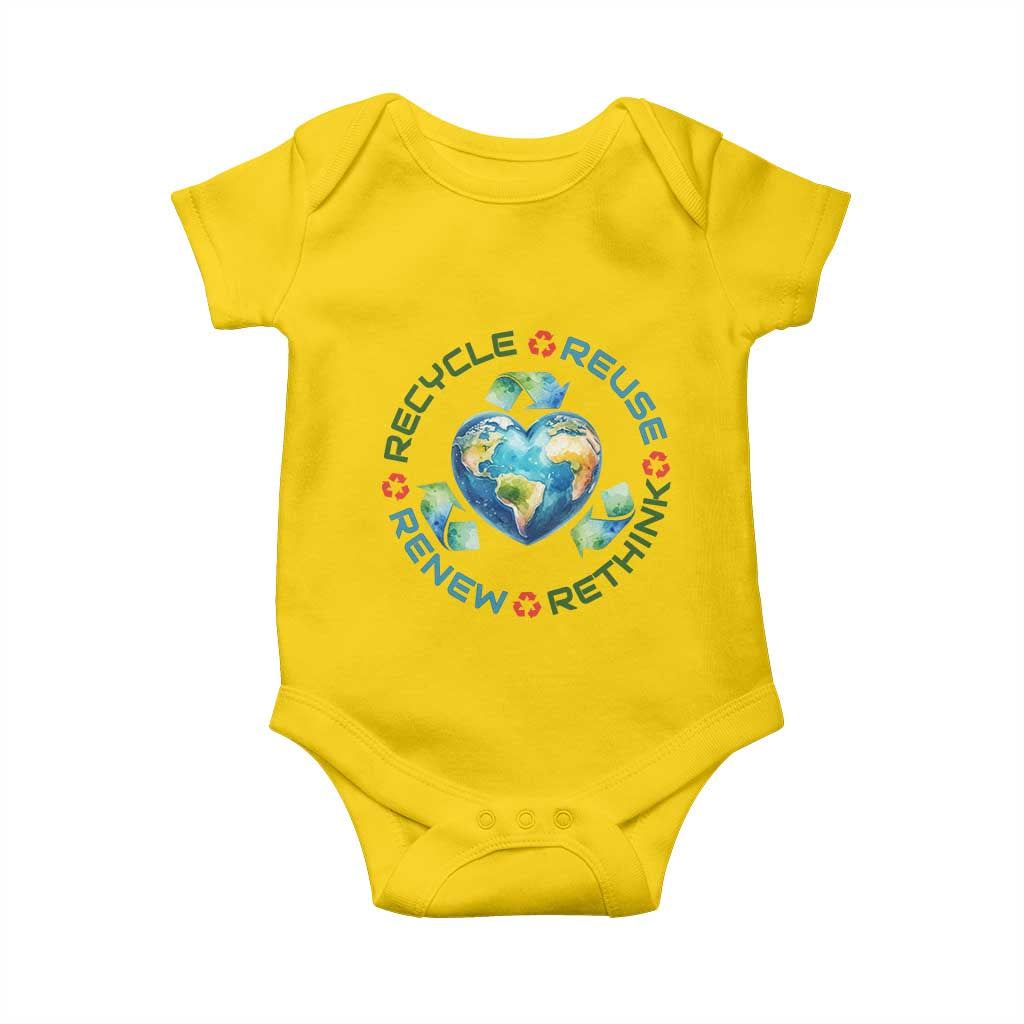 Recycle Reuse Renew Rethink Baby Onesie Zero Waste Life