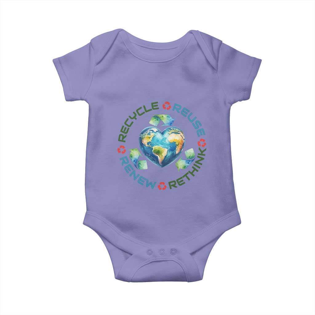 Recycle Reuse Renew Rethink Baby Onesie Zero Waste Life