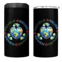 Recycle Reuse Renew Rethink 4 in 1 Can Cooler Tumbler Zero Waste Life