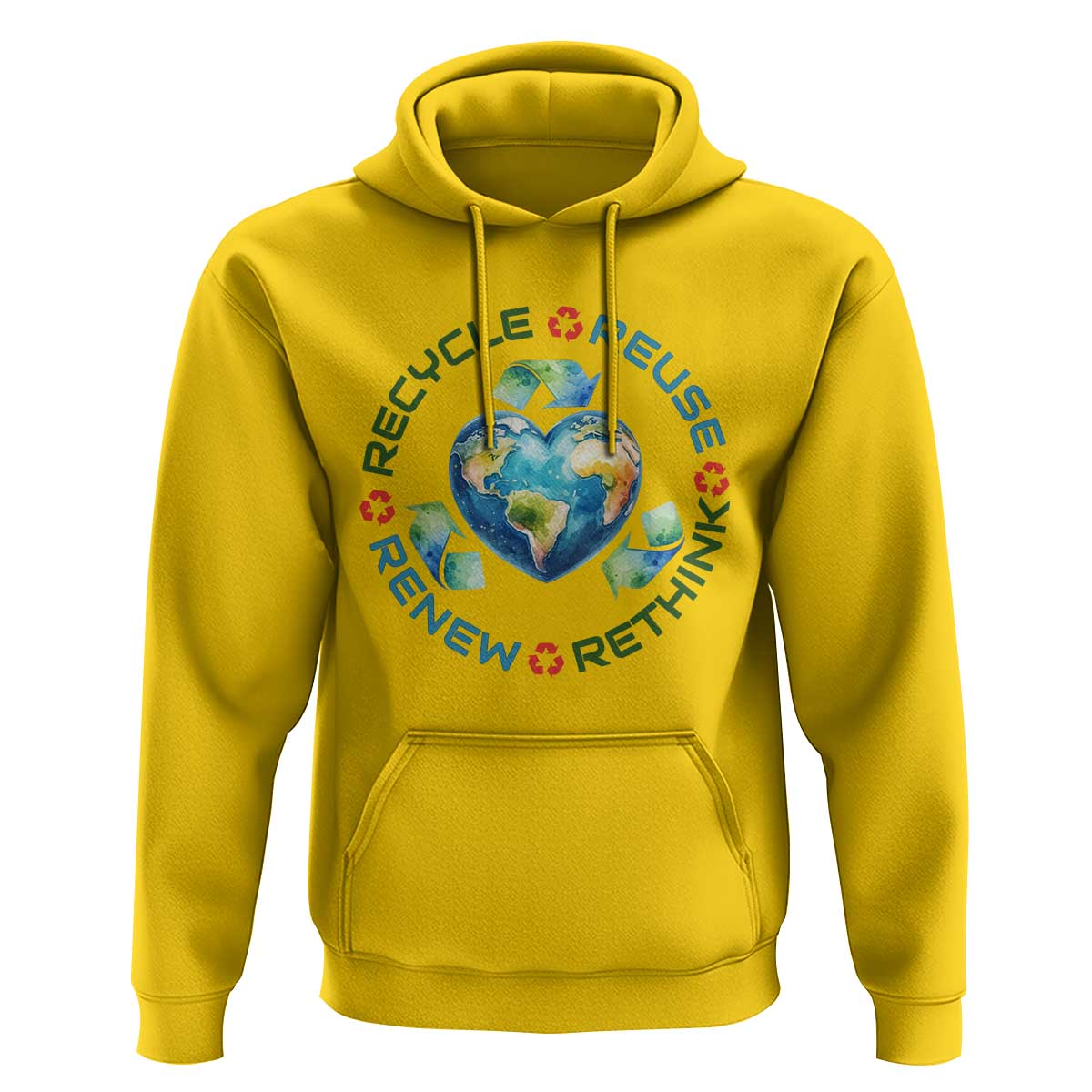 Recycle Reuse Renew Rethink Hoodie Zero Waste Life