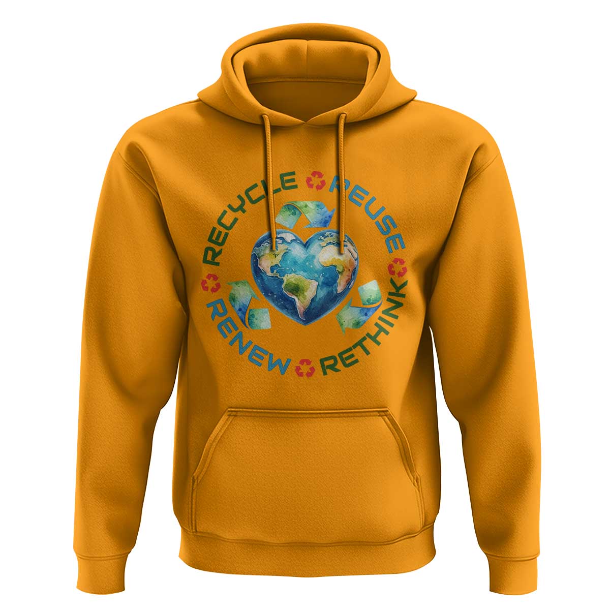 Recycle Reuse Renew Rethink Hoodie Zero Waste Life
