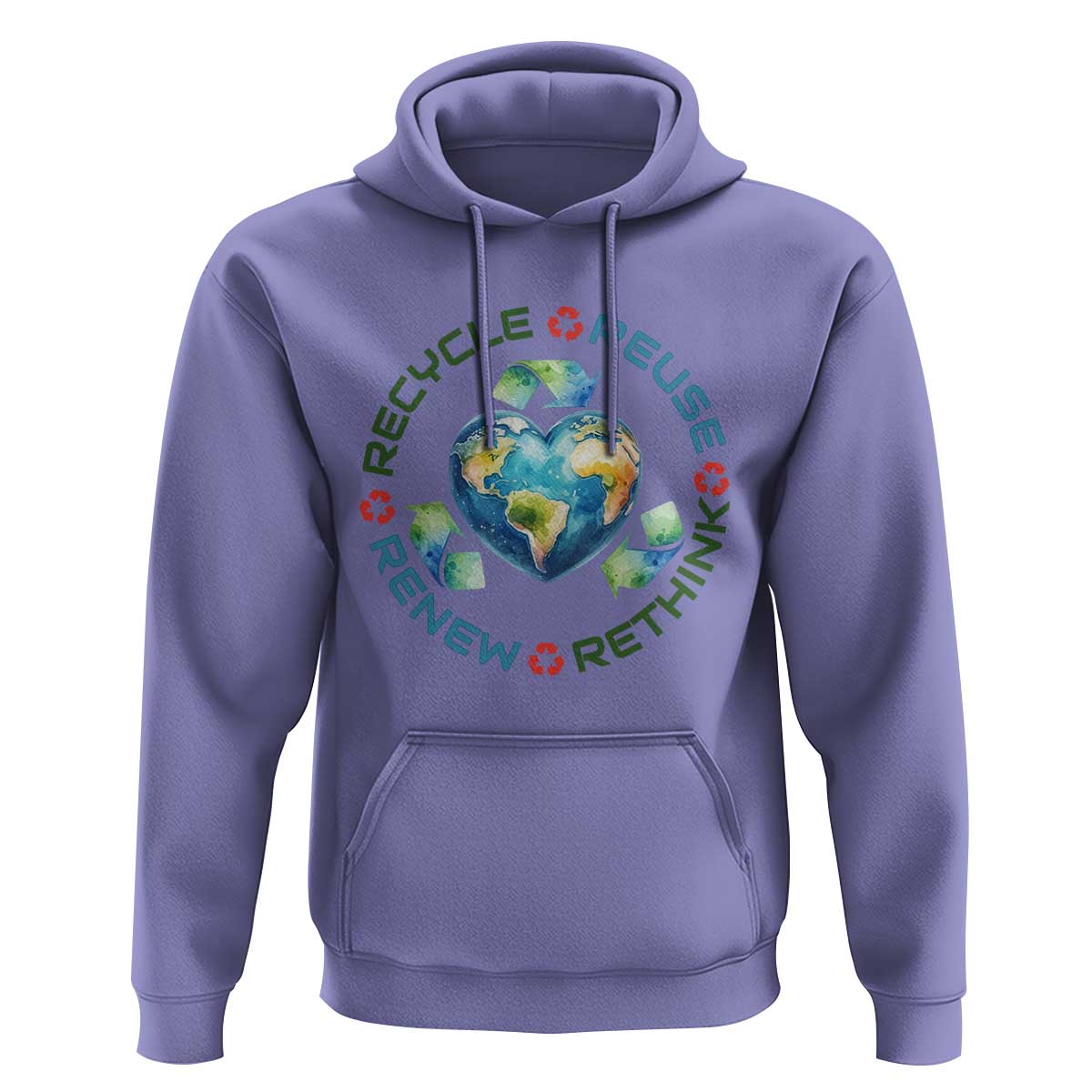 Recycle Reuse Renew Rethink Hoodie Zero Waste Life