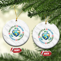 Recycle Reuse Renew Rethink Ceramic Ornament Zero Waste Life