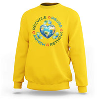 Recycle Reuse Renew Rethink Sweatshirt Zero Waste Life