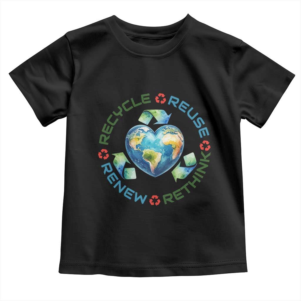Recycle Reuse Renew Rethink Toddler T Shirt Zero Waste Life