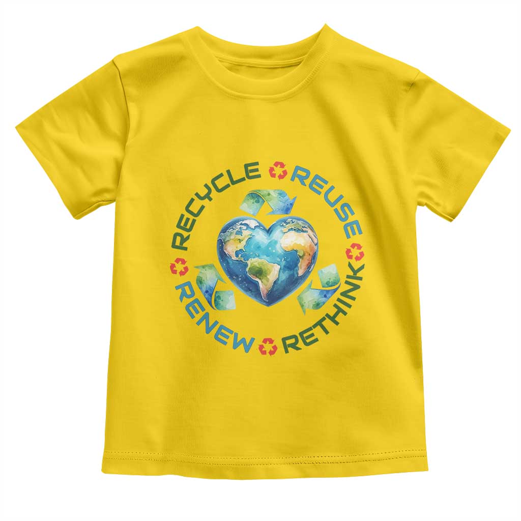 Recycle Reuse Renew Rethink Toddler T Shirt Zero Waste Life