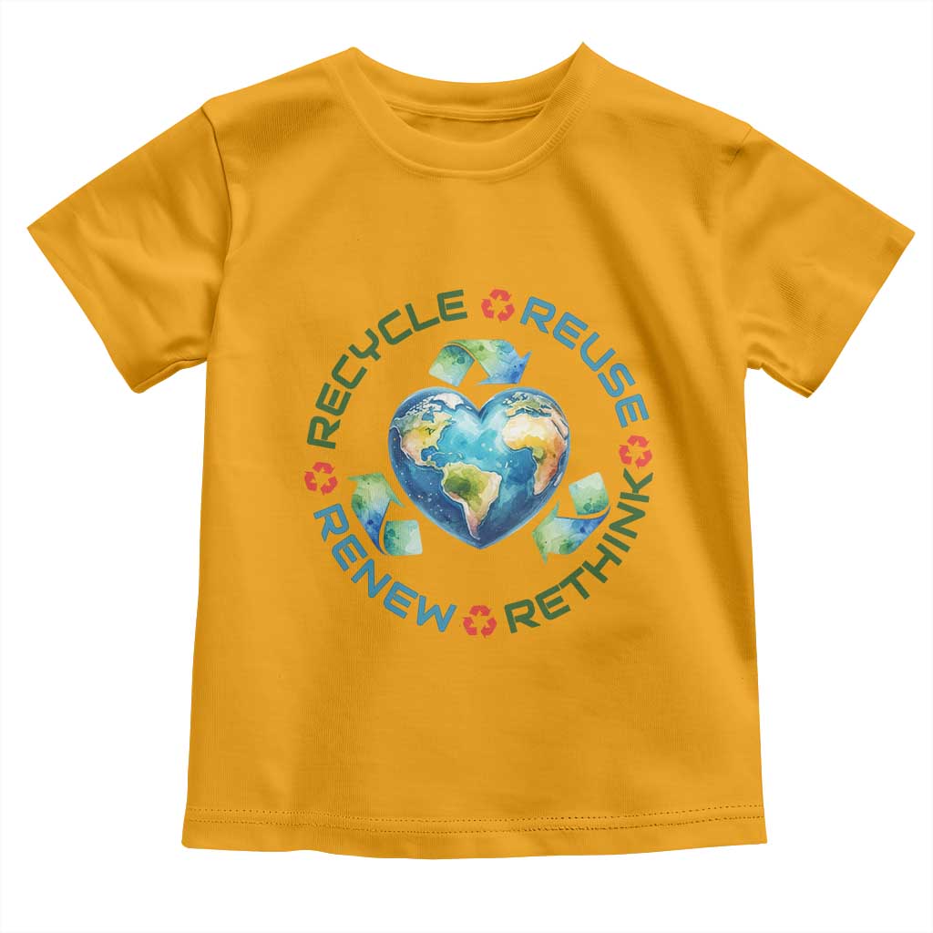 Recycle Reuse Renew Rethink Toddler T Shirt Zero Waste Life