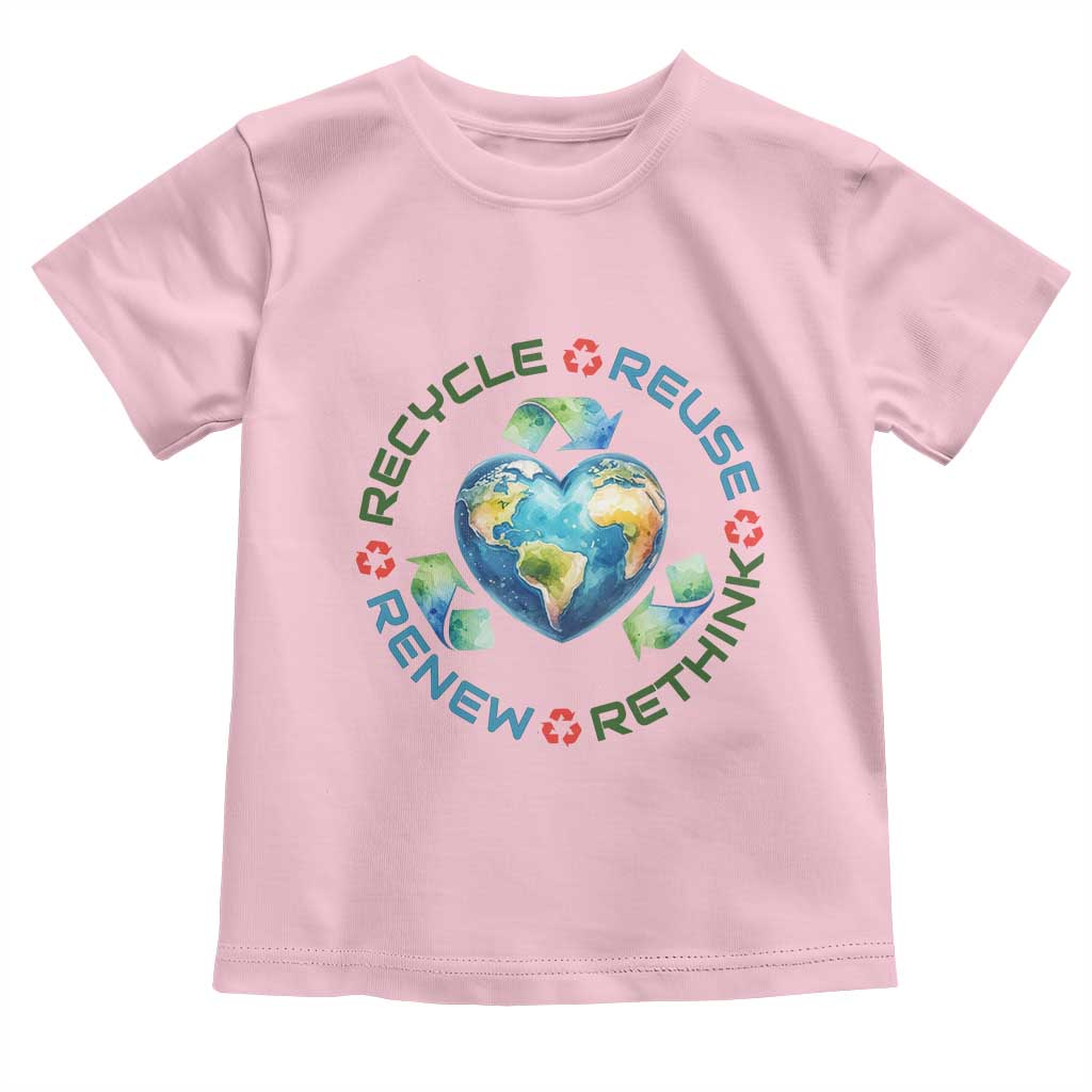 Recycle Reuse Renew Rethink Toddler T Shirt Zero Waste Life
