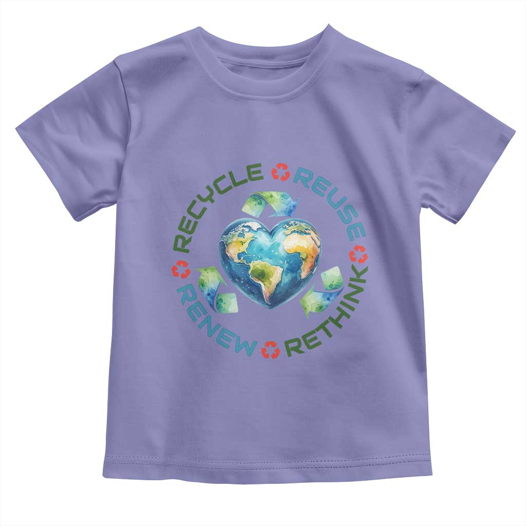 Recycle Reuse Renew Rethink Toddler T Shirt Zero Waste Life