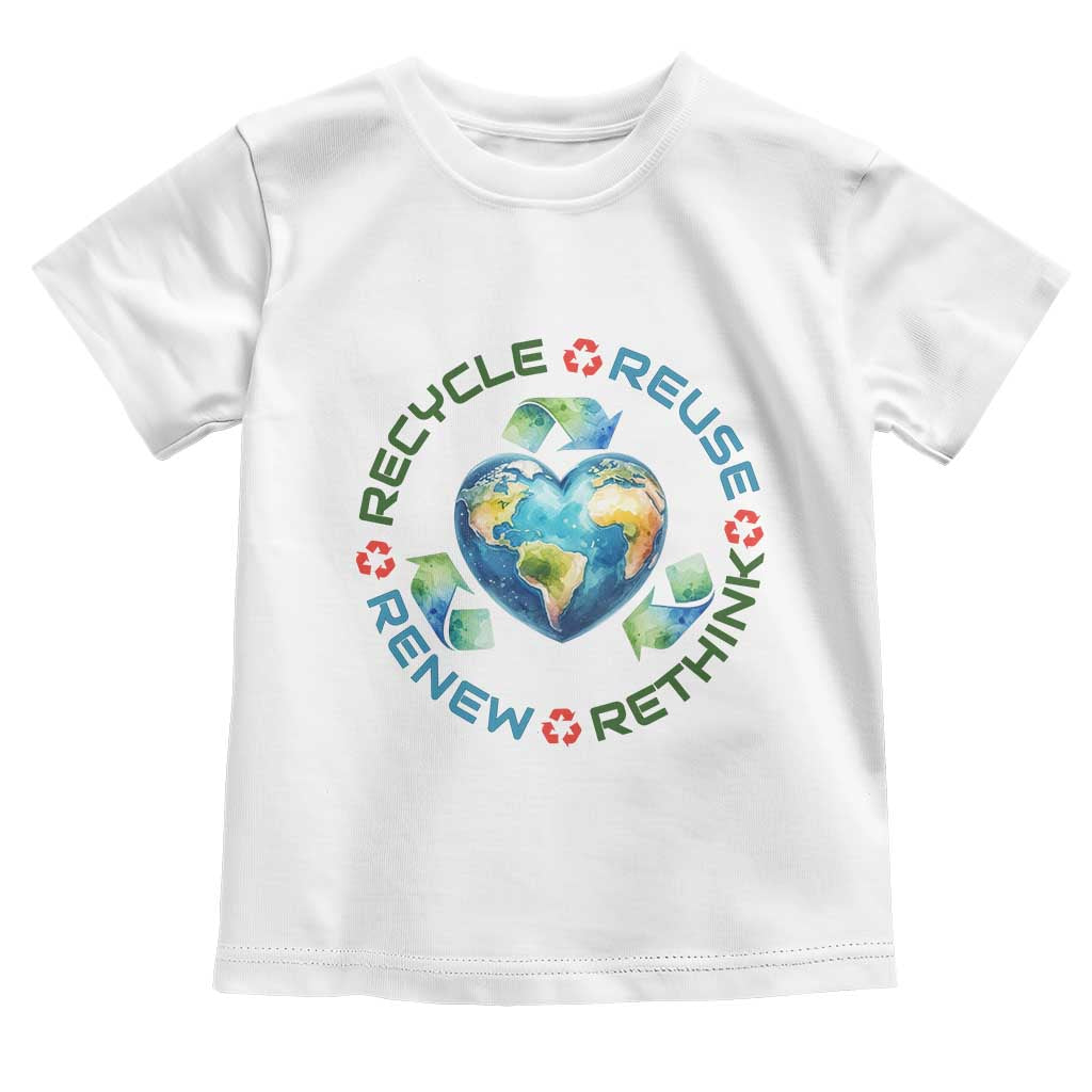 Recycle Reuse Renew Rethink Toddler T Shirt Zero Waste Life