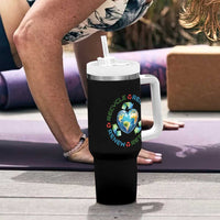 Recycle Reuse Renew Rethink Tumbler With Handle Zero Waste Life