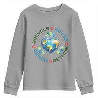 Recycle Reuse Renew Rethink Youth Sweatshirt Zero Waste Life