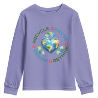 Recycle Reuse Renew Rethink Youth Sweatshirt Zero Waste Life