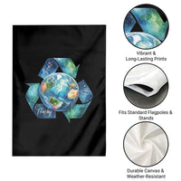 Earth Day Dont Be Trashy Garden Flag Environmental Awareness Gift
