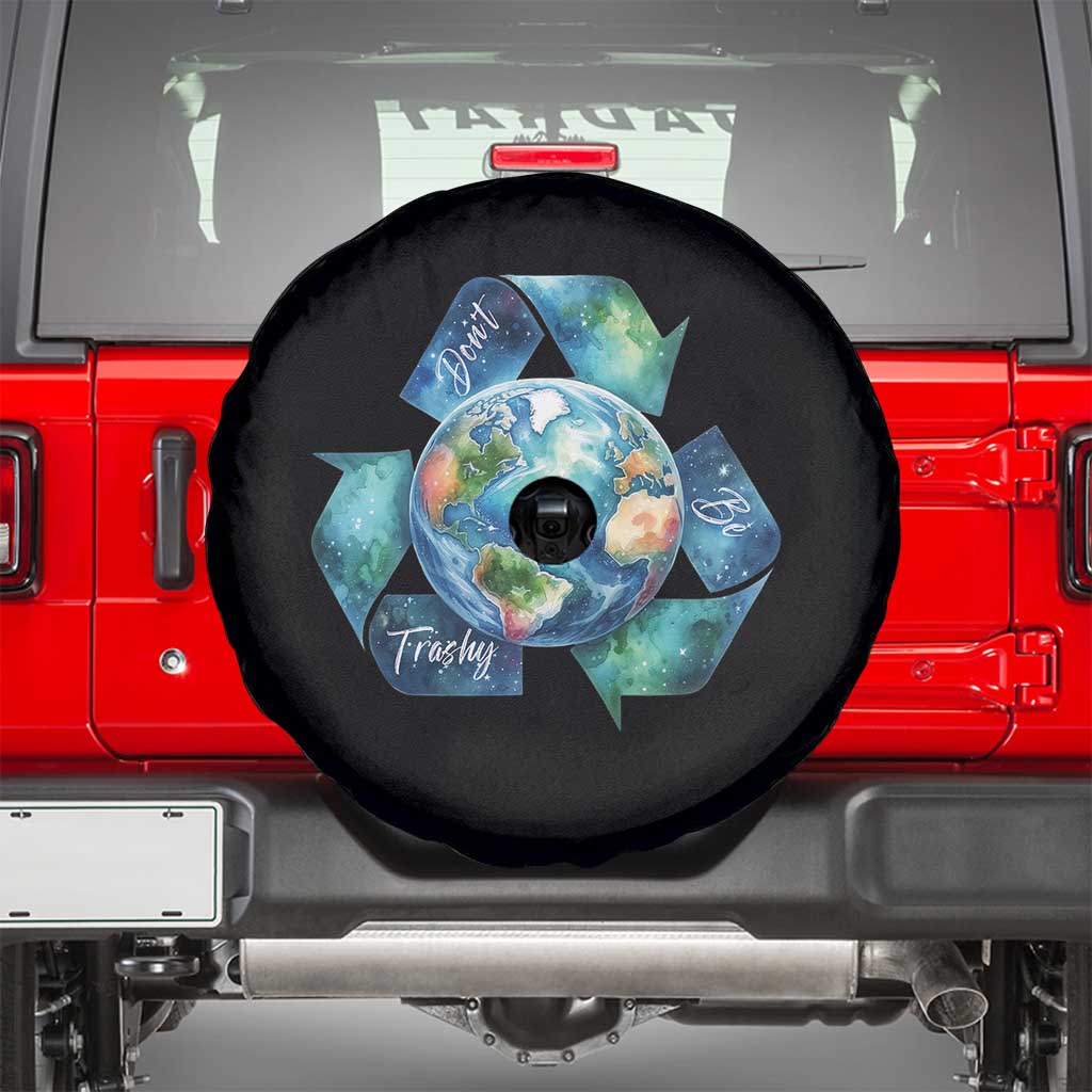 Earth Day Dont Be Trashy Spare Tire Cover Environmental Awareness Gift