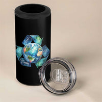 Earth Day Dont Be Trashy 4 in 1 Can Cooler Tumbler Environmental Awareness Gift