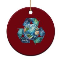 Earth Day Dont Be Trashy Ceramic Ornament Environmental Awareness Gift