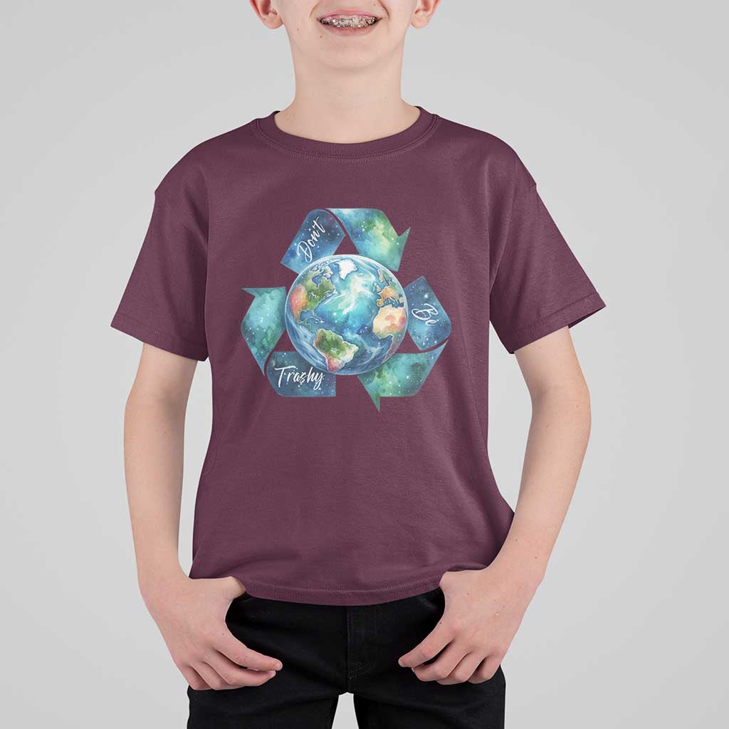 Earth Day Dont Be Trashy T Shirt For Kid Environmental Awareness Gift