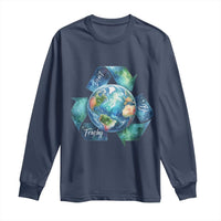 Earth Day Dont Be Trashy Long Sleeve Shirt Environmental Awareness Gift