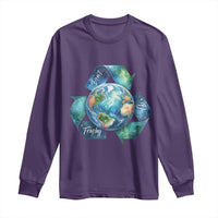 Earth Day Dont Be Trashy Long Sleeve Shirt Environmental Awareness Gift