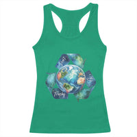 Earth Day Dont Be Trashy Racerback Tank Top Environmental Awareness Gift