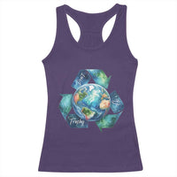 Earth Day Dont Be Trashy Racerback Tank Top Environmental Awareness Gift