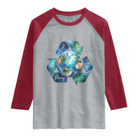 Earth Day Dont Be Trashy Raglan Shirt Environmental Awareness Gift