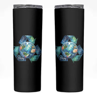 Earth Day Dont Be Trashy Skinny Tumbler Environmental Awareness Gift