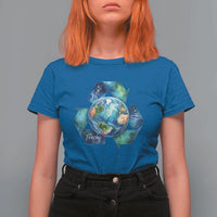 Earth Day Dont Be Trashy T Shirt For Women Environmental Awareness Gift